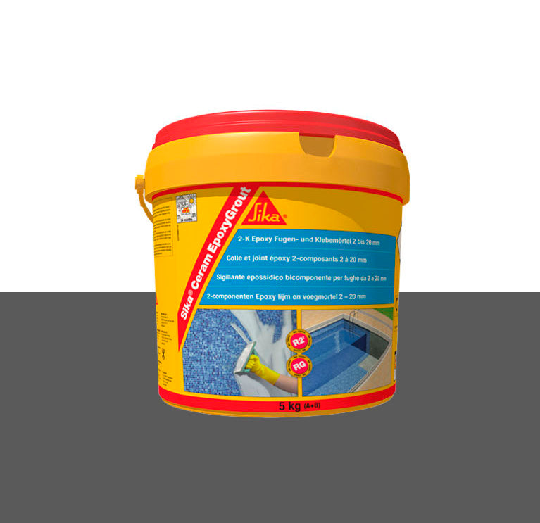 Zweikomponenten-Epoxid-Fugenmörtel für Fugen von 2 bis 20 mm, 5 kg, SikaCeram EpoxyGrout
