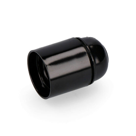 Verstärkter Bakelit-Lampenhalter E27, Schwarz, EDM