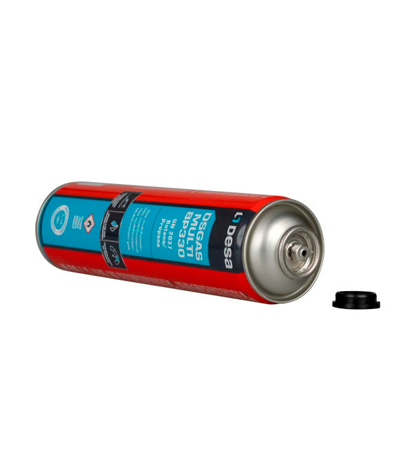 Butan-/Propangasflasche mit 7/16"-Anschluss Desa 330 g DSGAS - MULTI BP330