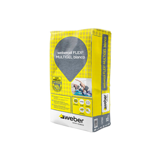 Leimzement Flex2 Multigel Weiß Weber 25 kg