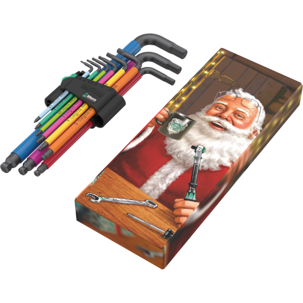 Metrischer Inbusschlüsselsatz 950/9 Hex-Plus Multicolour Wera