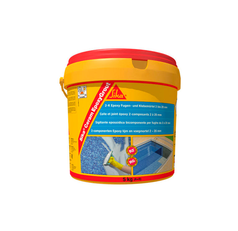 Zweikomponenten-Epoxid-Fugenmörtel für Fugen von 2 bis 20 mm, 5 kg, SikaCeram EpoxyGrout