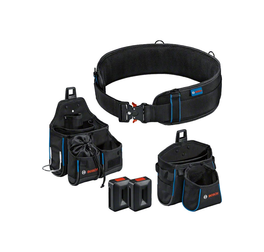 Set mit Gürtel 108 + GWT 2-Tasche + GWT 4-Tasche + 2 Bosch ProCLICK-Halterungen