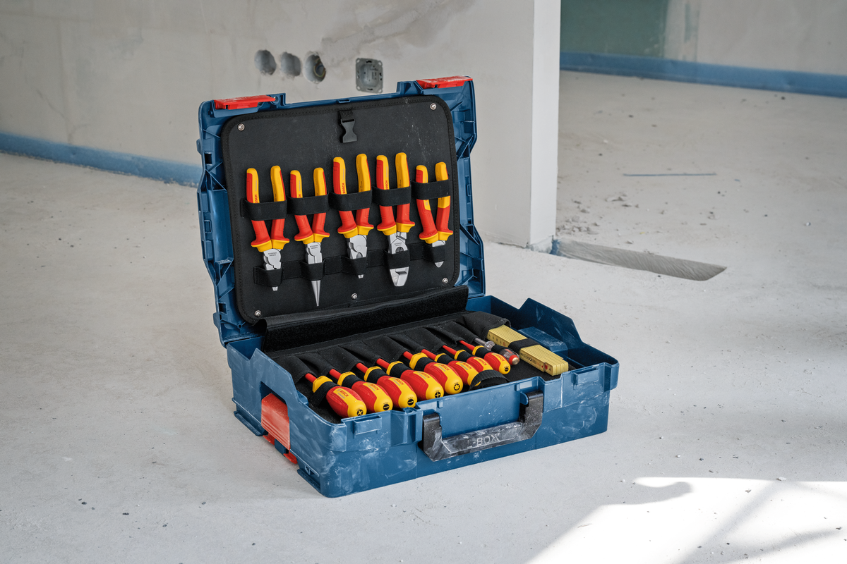 37-teiliges VDE-Elektriker-Set im L-BOXX-Koffer von Bosch
