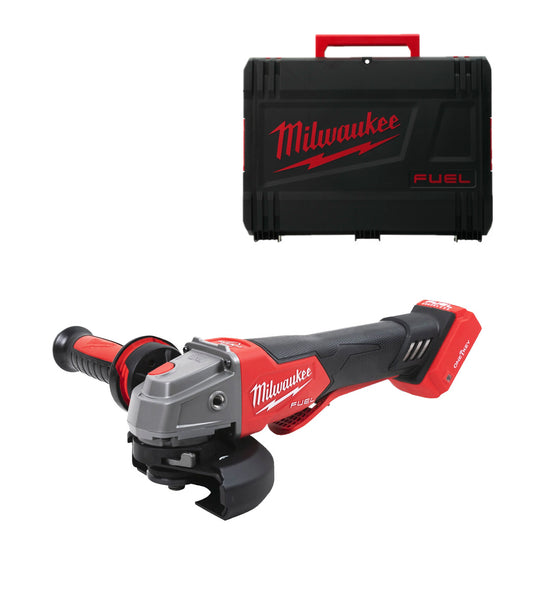 M18 125-mm-Fuel-ONE-KEY-Winkelschleifer mit Milwaukee M18-Koffer ONEFSAG125XPDB-0X