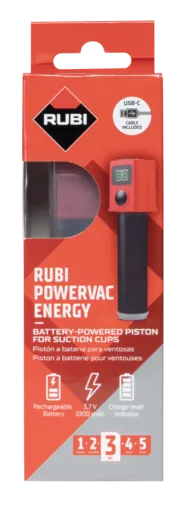 Konverter für manuelle Saugnäpfe zu elektrischen Saugnäpfen Powerbac Energy Rubi