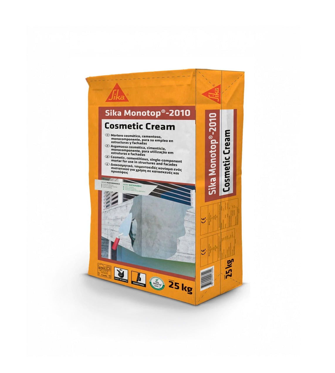 Kosmetischer Reparaturmörtel 25 kg Sika MonoTop-2010 Cosmetic Cream