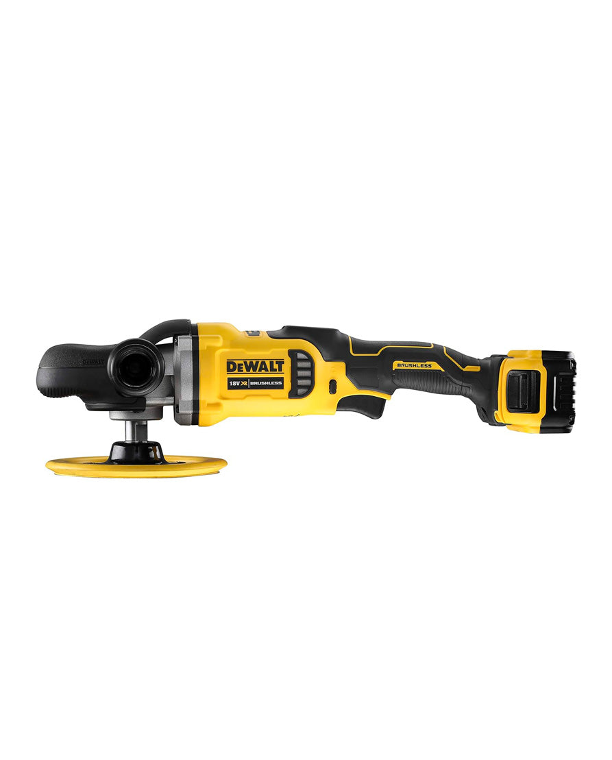 Polierer 18V Max 180mm mit 2 Batterien 5Ah Dewalt DCM849P2