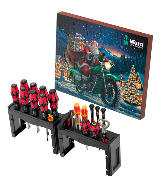 Adventskalender 2025 – 28-teiliges Handwerkzeugset Wera 136610
